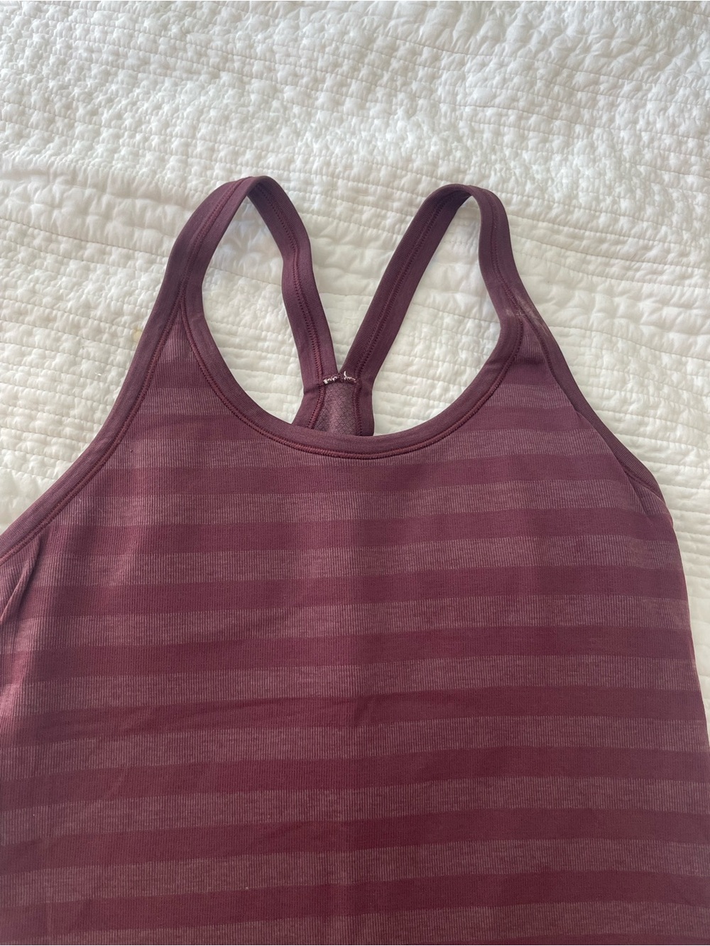 Lululemon Striped Racerback Tank Top - Picture 2 of 4